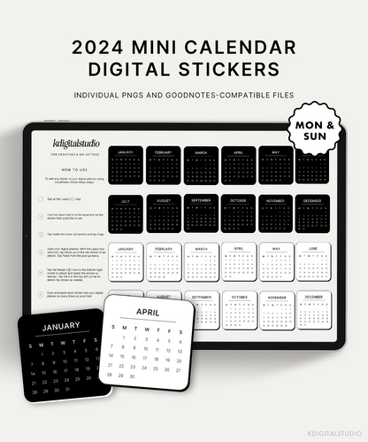 Mini Calendars 2024 (Shadow)