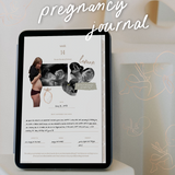 Digital pregnancy journal on iPad