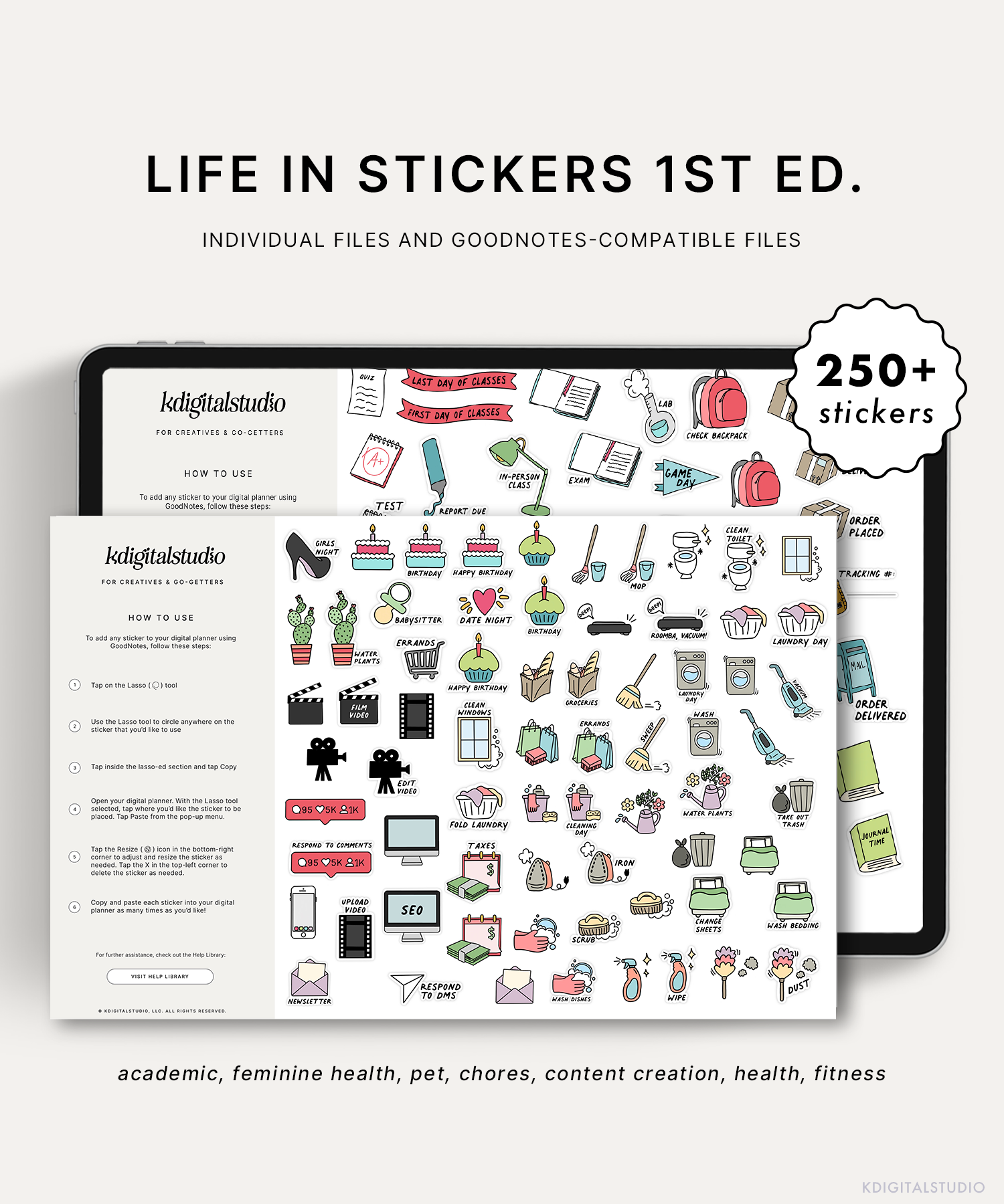 Life in Stickers 1st edition – KDigitalStudio