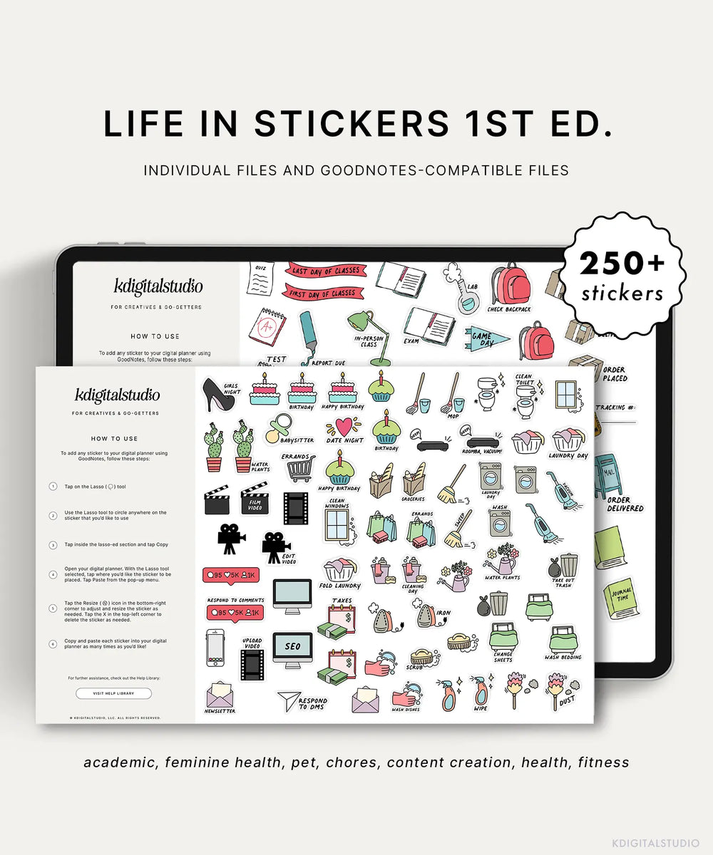 Life in Stickers 1st edition - KDigitalStudio