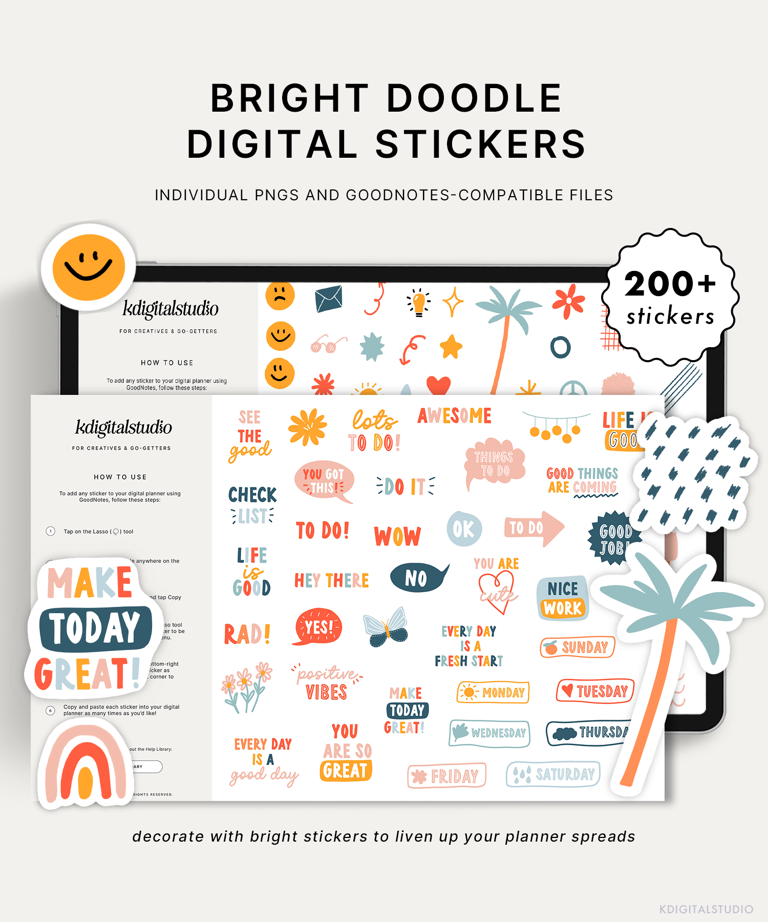 Pegatinas digitales garabateadas