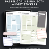 Pastel Goals & Projects Widgets