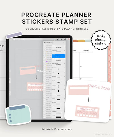 Procreate Planner Stamp Set KDigitalStudio
