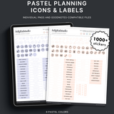 Pastel Planning Icons & Labels