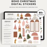 Boho Christmas Digital Stickers