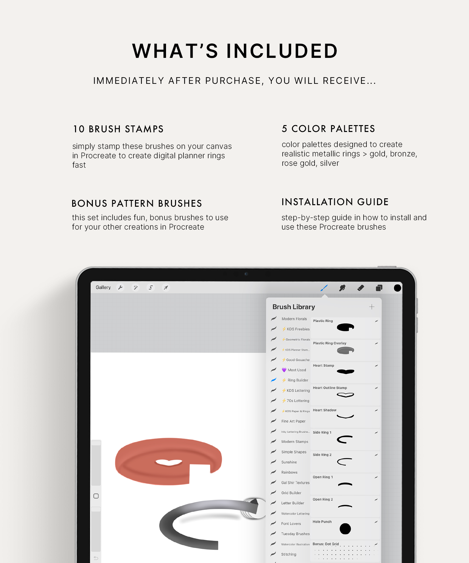 Procreate Ring Builder Set