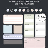 Pastel Goals & Projects Widgets