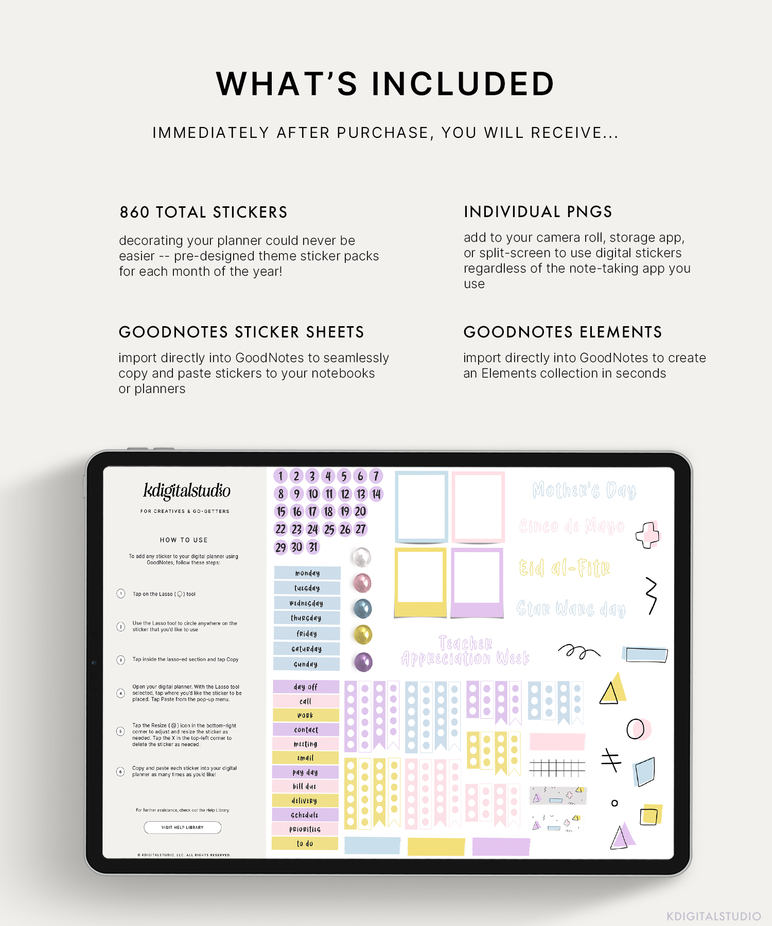 Monthly Themes Sticker Pack