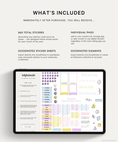 Monthly Themes Sticker Pack KDigitalStudio