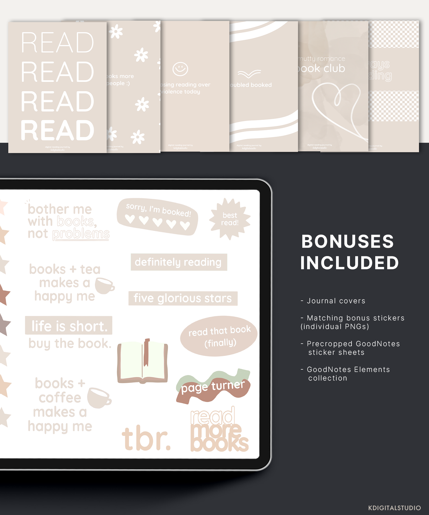 Digital Neutral Reading Journal