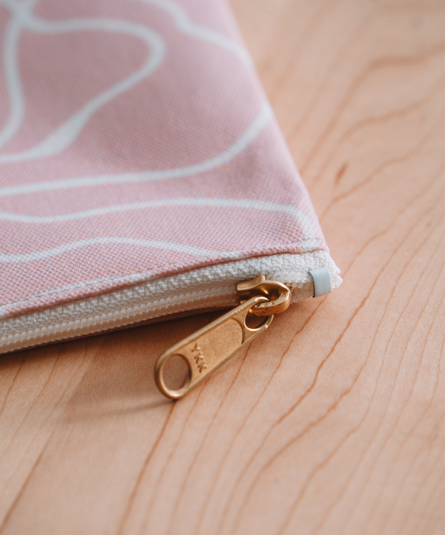 The YKK zipper on the accessory pouch