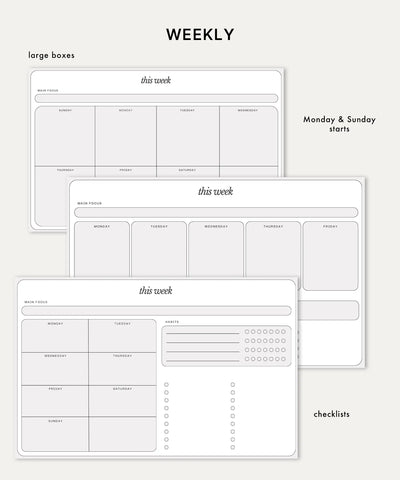 Modern Productivity Templates KDigitalStudio