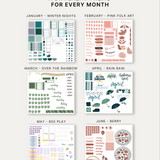 Monthly Themes Sticker Pack