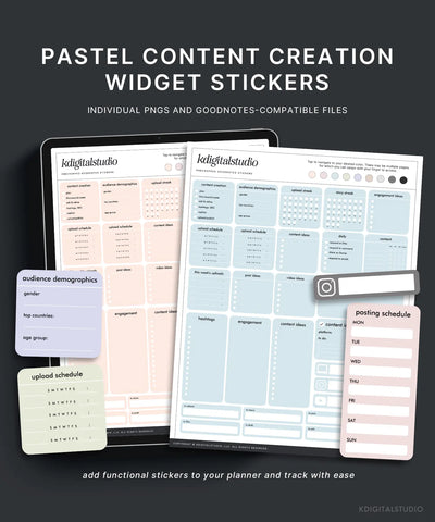 Pastel Content Creation Widgets KDigitalStudio