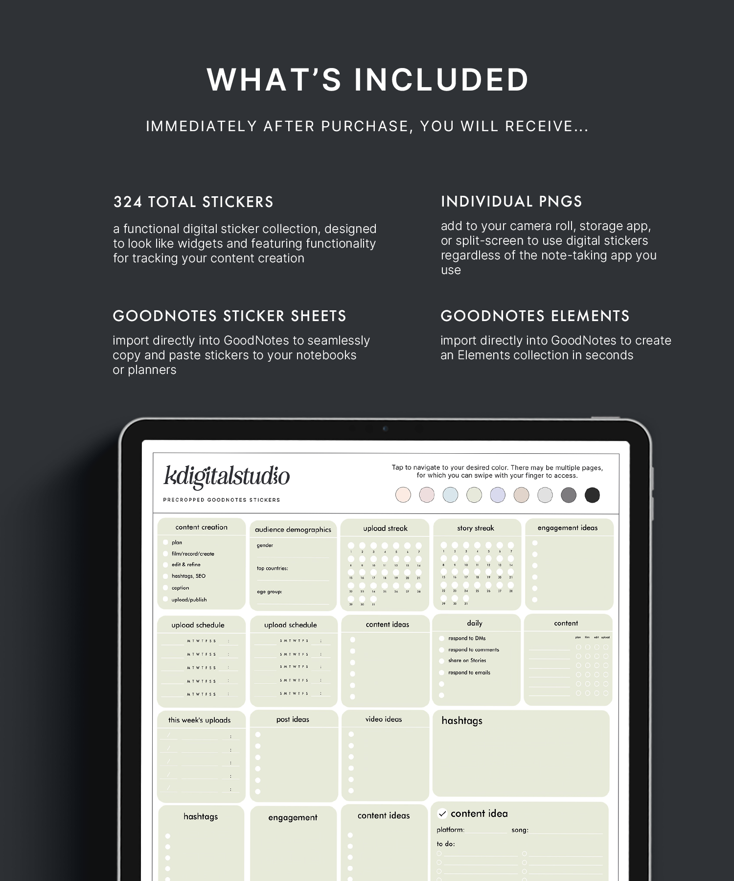 Pastel Content Creation Widgets