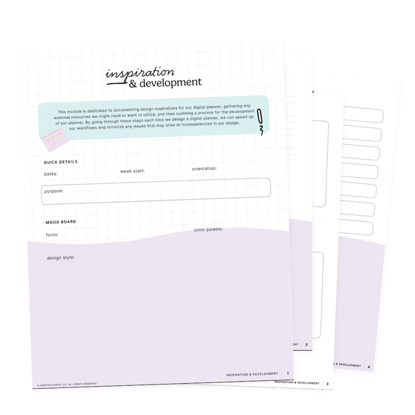 Inspiration Worksheets