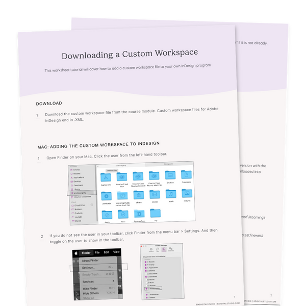 InDesign Workspace