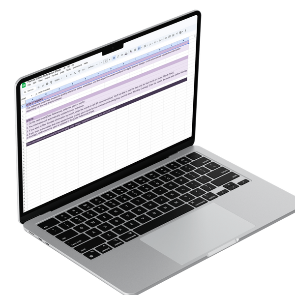 Planner Dates Reference Sheet