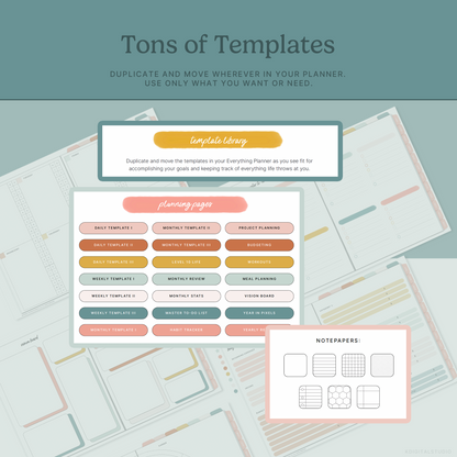 2025-26 Mid-Year Everything Planner in Creative Boho