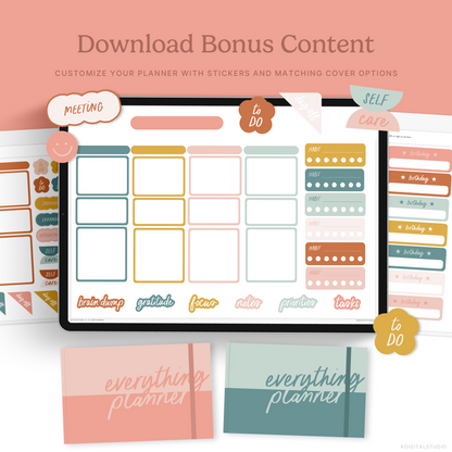 2025-26 Mid-Year Everything Planner in Creative Boho