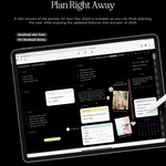 plan right away with the mini planner version of cyberry digital planner