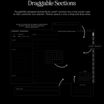 draggable sections in 2025 cyberry digital planner