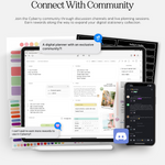 connect with an exclusive community for cyberry digital planner