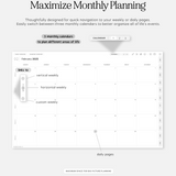 maximize monthly planning in 2025 cyberry digital planner