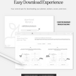 easy download experience with download library cyberry digital planner