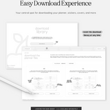 easy download experience with download library cyberry digital planner