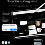 smart shortcut integrations in cyberry lite digital planner