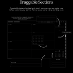 draggable sections in cyberry lite digital planner