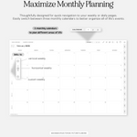 multiple monthly calendars in cyberry lite digital planner