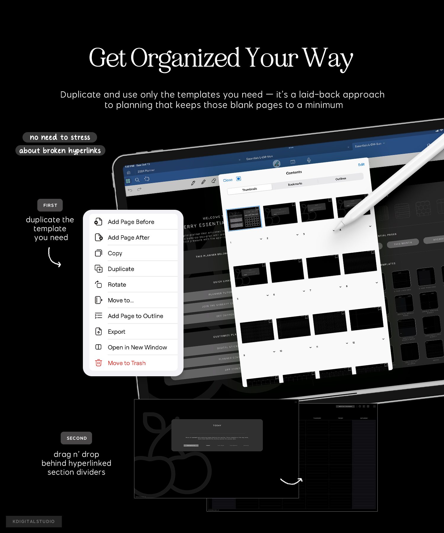 get organized your way with cyberry essentials planner