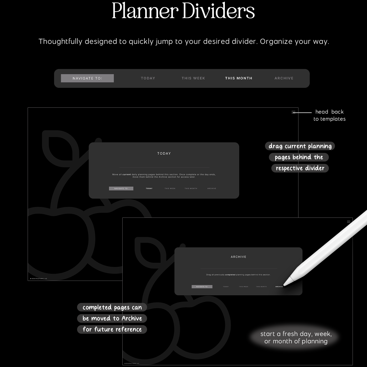 planner dividers in cyberry essentials planner