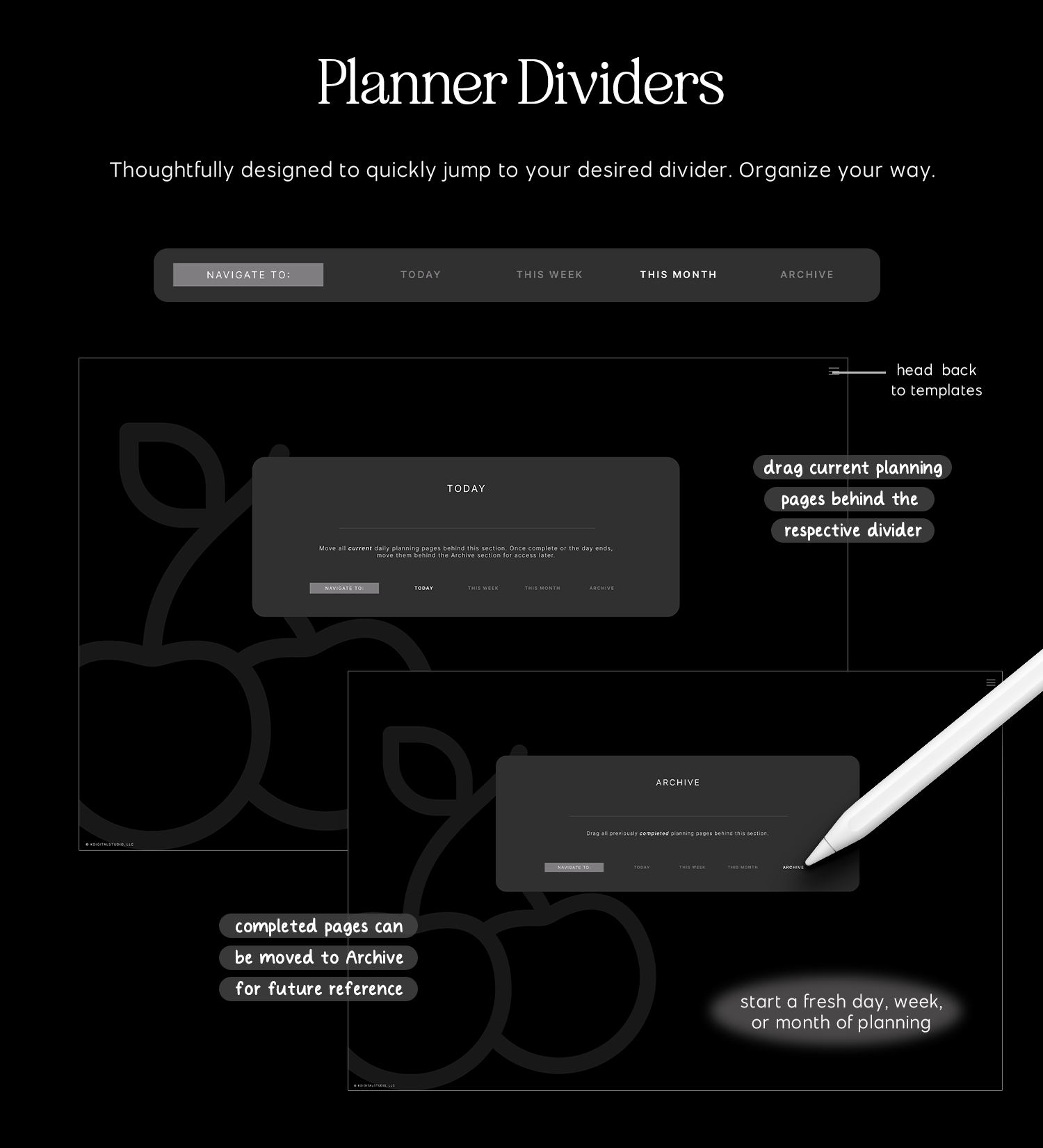 planner dividers in cyberry essentials planner