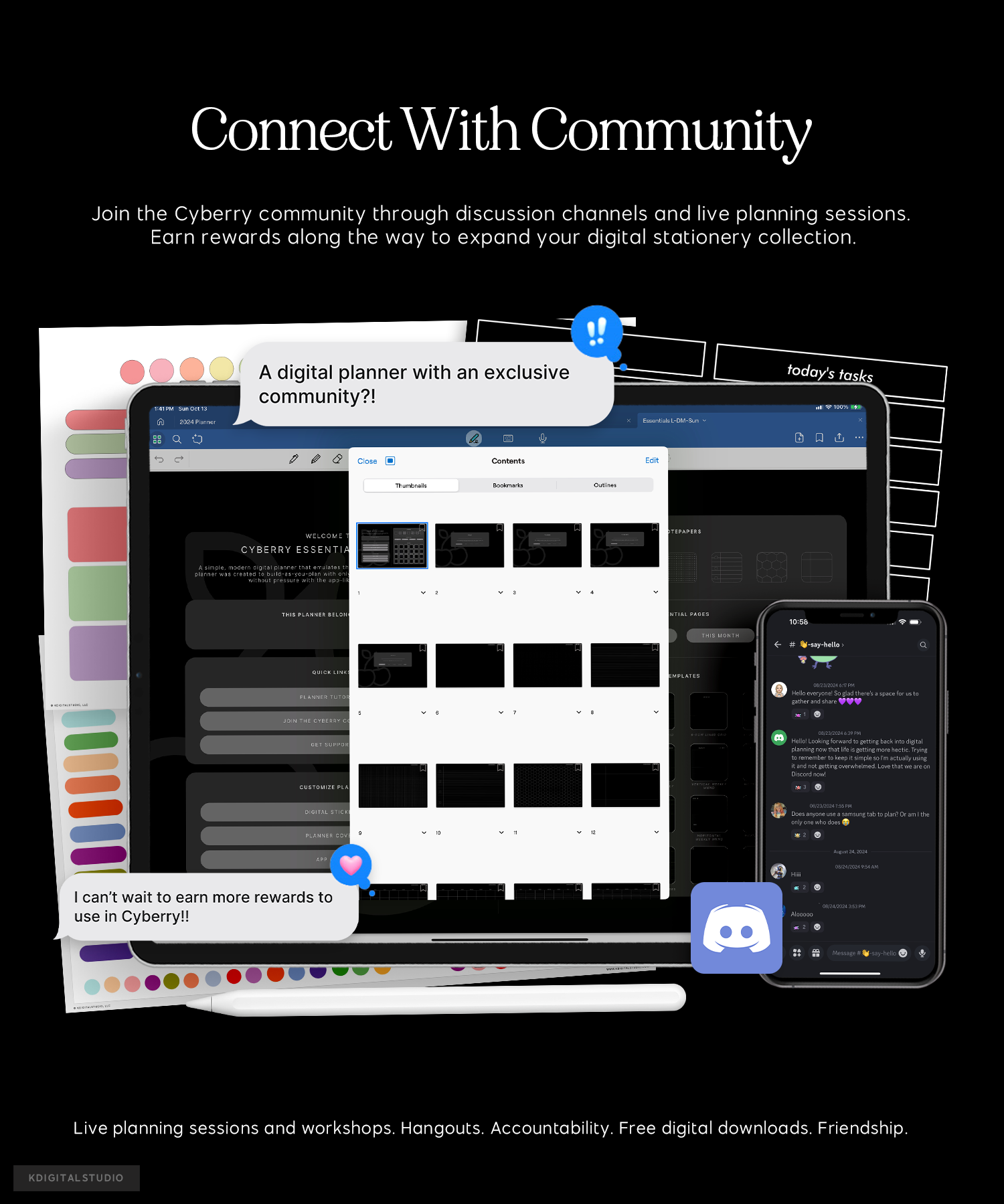 connect with cyberry community using discord