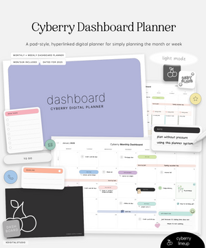 cyberry dashboard planner in light mode