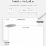 Cyberry Dashboard is thoughtfully designed to quicky jump to next week or month