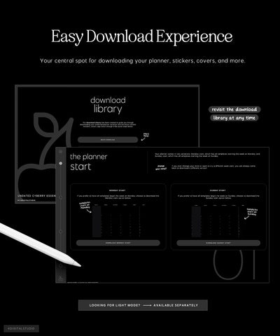easy download experience for cyberry essentials planner