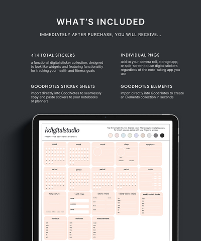 Widgets de fitness y bienestar en colores pastel