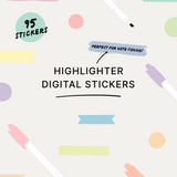 Highlighter Digital Stickers