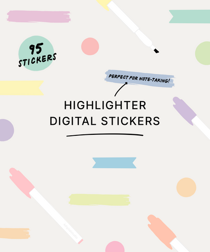 Highlighter Digital Stickers