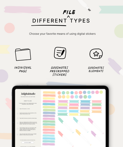 Highlighter Digital Stickers