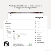 Home Hub Notion Pack