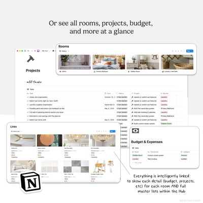 Home Hub Notion System KDigitalStudio
