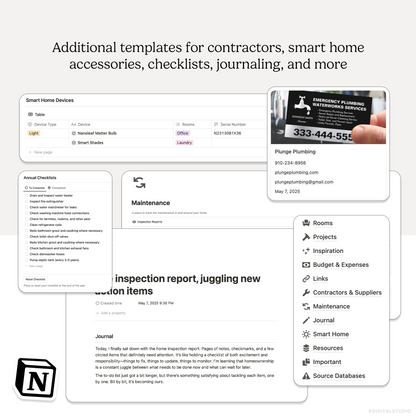 Home Hub Notion System