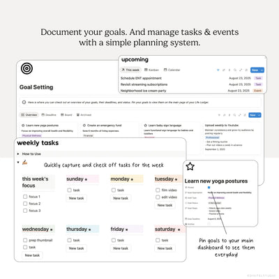 Life Ledger Notion System KDigitalStudio