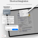 note-taking shortcut integrations in cyberry notebook