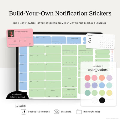Build-Your-Own Notification Digital Stickers KDigitalStudio